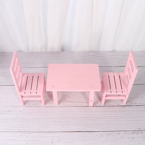 Ensemble de 3 chaises de bureau roses OUNONA 1