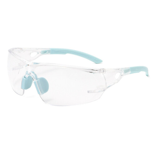 Lunettes de sécurité coupe-vent,-Pièces blanches et bleues