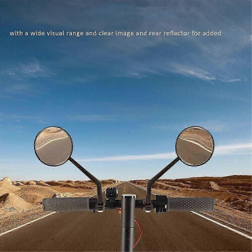 Universal Scooter Handlebar Rearview Mirror 360 Rotation Safety 1 Pair 1