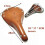 Retro Vintage Bicycle Saddle Seat Cushion 3 Spring Shock Replacement Brown 4