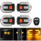 4Pcs Bicycle Turn Signals with Alarm Remote Control Integrated Tail Light Waterproof Str 2