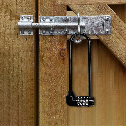 5-Digit Combo Lock 16cm Shackle Waterproof Resettable Anti-Theft for E-Scooters MTB 2