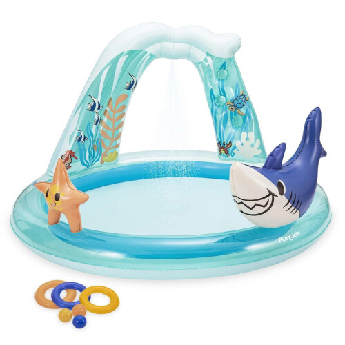 Inflatable Shark Adventure Splash Pool 1