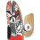 Supporto da parete in legno per skateboard, appendiabiti e espositore 3