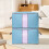Clothes Organizer Bag Blue Non-Woven with Clear Window 1 5