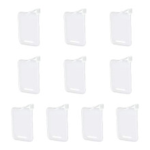 10 stks PP Plastic Trading Card Game Baffle Clip-Transparant Wit