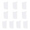 10 stks PP Plastic Trading Card Game Baffle Clip-Transparant Wit 1