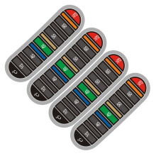 Temperatuurdisplay Stickerthermometers Sticker-4 stuks