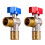Water Flows Control Valves 1/2inch Angle Valves-Red and blue 1
