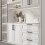Black Square Bar Cabinet Pulls Stainless Steel 4in 2-Pack 7