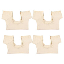 4x almohadillas antitranspirantes para mujer estilo camiseta, reutilizables y lavables para axilas l+mp