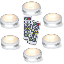 Φώτα puck με τηλεχειριστήριο, ασύρματα φώτα puck led που λειτουργούν με