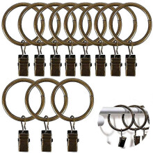 50 τεμάχια κρίκοι κουρτίνας με κλιπς κρίκοι κουρτίνας 32 χιλ. με κλιπς κρ