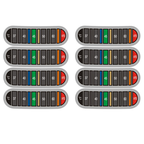Temperature Display Sticker Thermometers Sticker-8 pieces