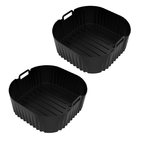 Pack of 2 Reusable Air Cooker Baking Pans Dishwasher Safe
