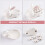 Rabbit-shaped chopstick rest set kitchen accessory 4