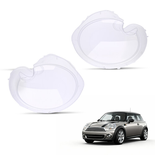 Ein Paar Scheinwerfer-Linsenabdeckungen for BMW Mini Cooper R56 2009-2013 1