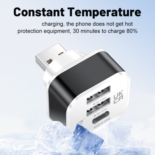 Mini adaptateur USB multi-usb, extension de répartiteur,-Bleu 1