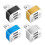 Mini adaptateur USB multi-usb, extension de répartiteur,-Bleu 3