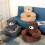 Teddy Bear Dog Bed Brown Medium with Removable Cover 5