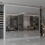 MN Furniture Modern Triple Mirrored Sliding Wardrobes White 250cm 1
