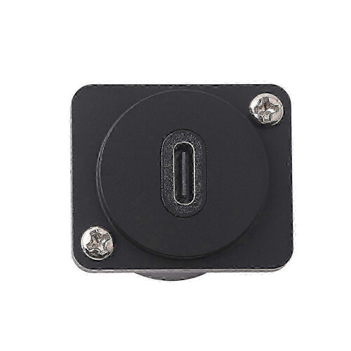 USB-C-Adapter (Buchse auf Buchse) für Einbau in ein Panel, runder Adapter 2
