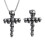 Collier avec pendentif croix de crâne Vintage,-Pendentif unique 2