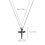 Collier avec pendentif croix de crâne Vintage,-Pendentif unique 4