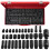 35pcs 1/2 inch Deep Impact Socket Tool Set Drive Strumento Presa di impatto Kit 2