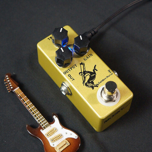 (Silver) Gull True Bypass Overdrive Boost gitareffektpedal i metallskall 1