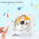 (White) New Kecag KC-609 Wall Mounted DVD/CD Player Bluetooth CD Version No TV Plug-In Version 4