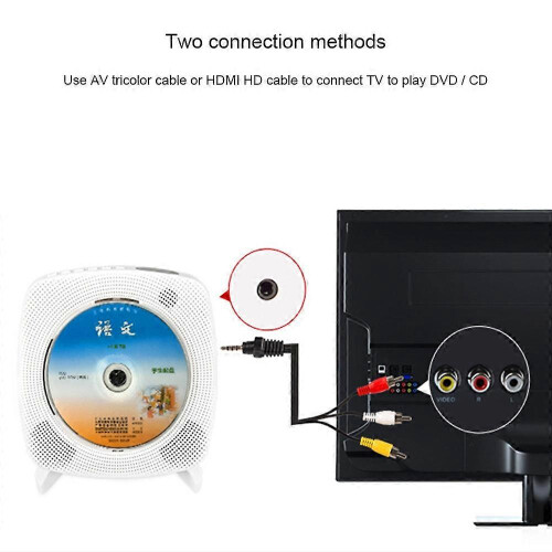 (White) New Kecag KC-609 Wall Mounted DVD/CD Player Bluetooth CD Version No TV Plug-In Version 1