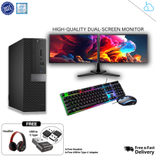 Dell Optiplex SFF Business Desktop Computer, Core i7, 16 GB RAM, 256 GB SSD. - Refurbished