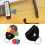 Sac de plectres de guitare léger, sac de support de-Noir 5