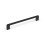 160mm Matt Black Cabinet Dark Curved Handle 1