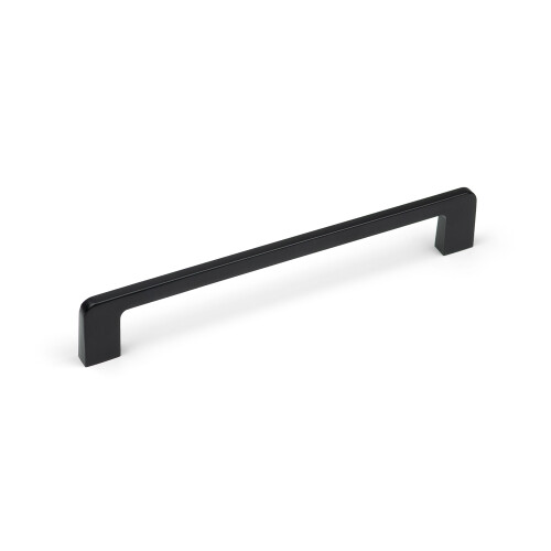 160mm Matt Black Cabinet Dark Curved Handle