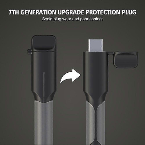 (Black) 25-26 Silicone Anti-Break Charging Cable Protective Sleeve Data Cable Sleeve 1