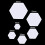 Hexagon Templates Set of 100 DIY Patchwork Sewing Crafts-22MM 5