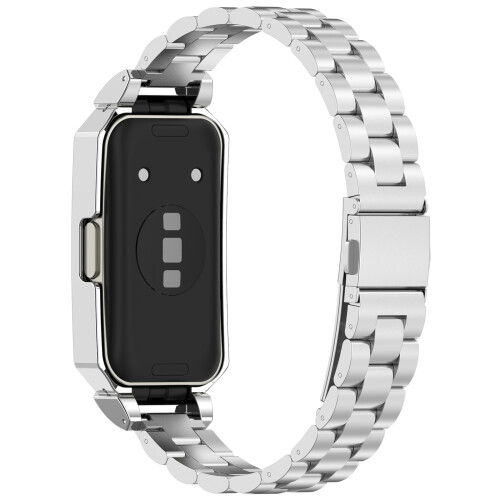 Rustfrit stålrem til Huawei Band 10/9/8 Silver 2