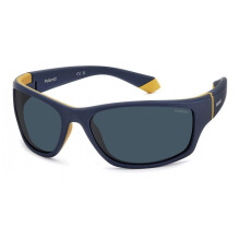 Polaroid Sunglasses PLD 2135/S 65/17/125 Matte blue yellow Rubber frames MAN PLD 2135/S