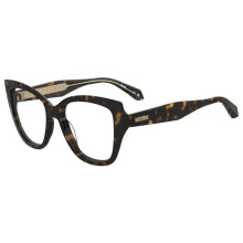 Óculos de Grau Moschino MOS665 52/17/140 Armações de Acetato Havana MULHER MOS665