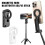 (White) Universal Foldable Extendable Wireless Bluetooth Selfie Stick Tripod for iPhone 2