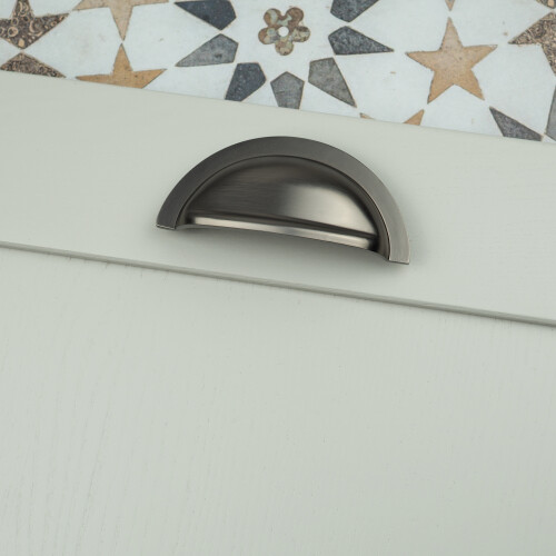 (76mm Cup) Dark Grey Cup Handle & Coordinating Knobs 1