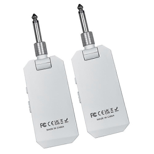 (White) M-VAVE WP-5G 5.8G Rechargeable Wireless Transmitter Receiver for Guitar Amplifier Black 2