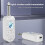 (White) 2.4G Wireless Guitar Pickup Transceiver Plug Play for 6.35mm Audio Interface Elec Instr B 4