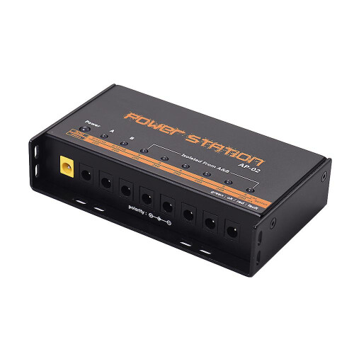 (EU Plug) 8 DC-utganger strømforsyning til gitarpedal 9V 12V 18V for effektpedalbrett 2