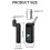 (Black, 1 To 1) 2,4 GHz oppladbar trådløs gitarsystem sender/mottaker 1 til 1 2