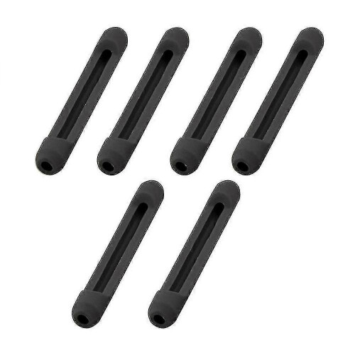 (Black) Paar rutschfeste Silikon-Bügelenden mit Ohrhaken 1
