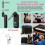 (Black, 1 To 1) 2,4 GHz oppladbar trådløs gitarsystem sender/mottaker 1 til 1 5
