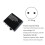(Black, Eu plug) 4CH Mic Anti-Howling Front Stage Effector Suppressor Frequency Shift EQ Black EU Plug 2